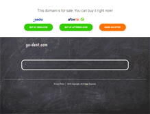 Tablet Screenshot of go-dent.com